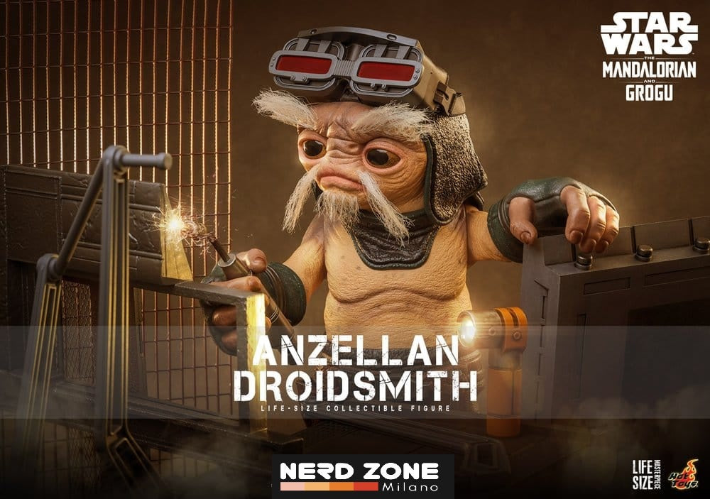 PRE ORDINE - HOT TOYS Star Wars: The Mandalorian & Grogu Life-Size Figure Anzellan Droidsmith 27 cm