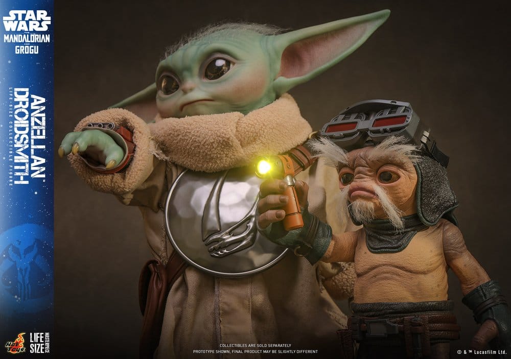 PRE ORDINE - HOT TOYS Star Wars: The Mandalorian & Grogu Life-Size Figure Anzellan Droidsmith 27 cm