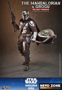 PRE ORDINE - Star Wars: The Mandalorian & Grogu Movie Masterpiece Action Figure 1/6 The Mandalorian and Grogu (Deluxe Version) 31 cm