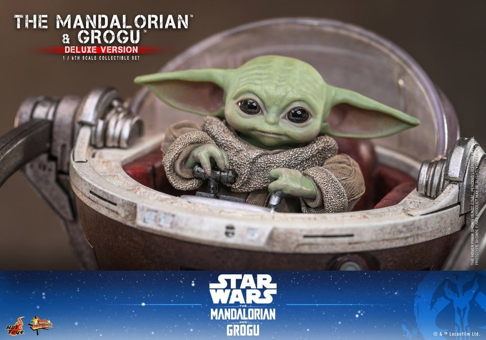 PRE ORDINE - Star Wars: The Mandalorian & Grogu Movie Masterpiece Action Figure 1/6 The Mandalorian and Grogu (Deluxe Version) 31 cm
