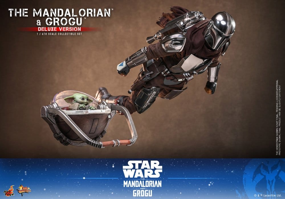 PRE ORDINE - Star Wars: The Mandalorian & Grogu Movie Masterpiece Action Figure 1/6 The Mandalorian and Grogu (Deluxe Version) 31 cm
