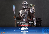 PRE ORDINE - Star Wars: The Mandalorian & Grogu Movie Masterpiece Action Figure 1/6 The Mandalorian and Grogu (Deluxe Version) 31 cm