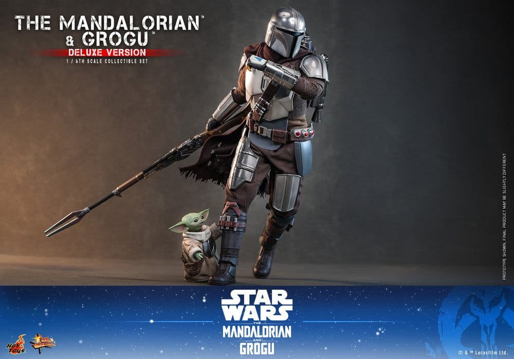 PRE ORDINE - Star Wars: The Mandalorian & Grogu Movie Masterpiece Action Figure 1/6 The Mandalorian and Grogu (Deluxe Version) 31 cm