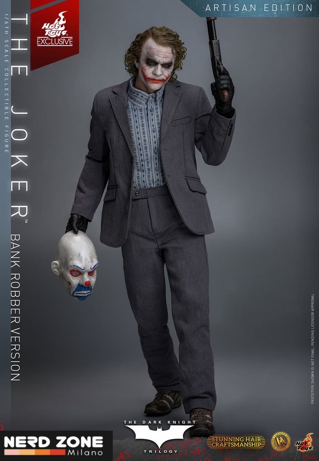 PRE ORDINE HOT TOYS The Dark Knight DX Action Figure 1/6 The Joker (Bank Robber Version) (Artisan Edition) 30 cm