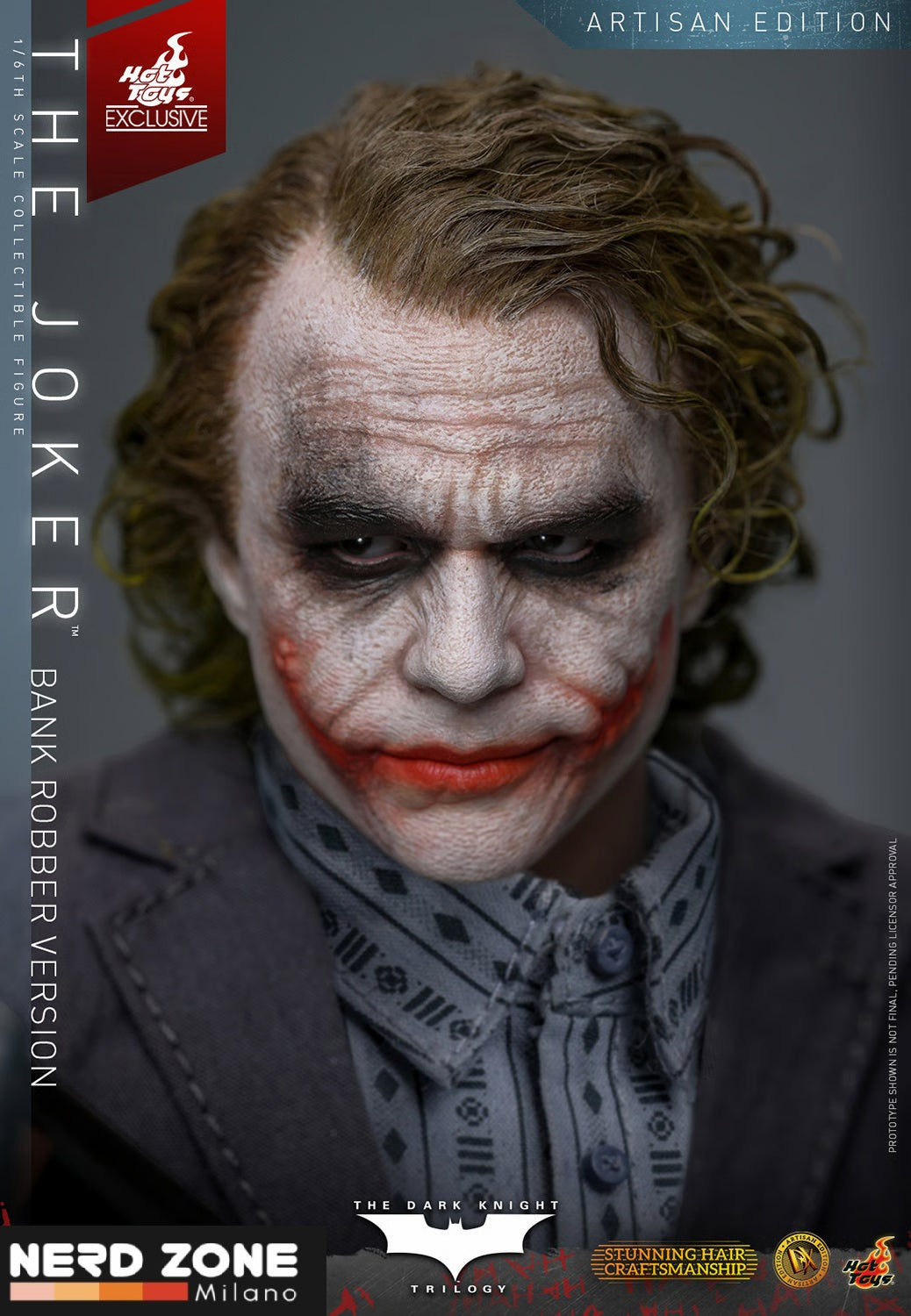 PRE ORDINE HOT TOYS The Dark Knight DX Action Figure 1/6 The Joker (Bank Robber Version) (Artisan Edition) 30 cm