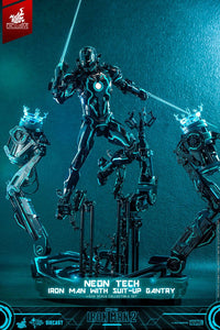 HOT TOYS – Iron Man 2 Action Figure 1/6 Neon Tech Iron Man with Suit-Up Gantry