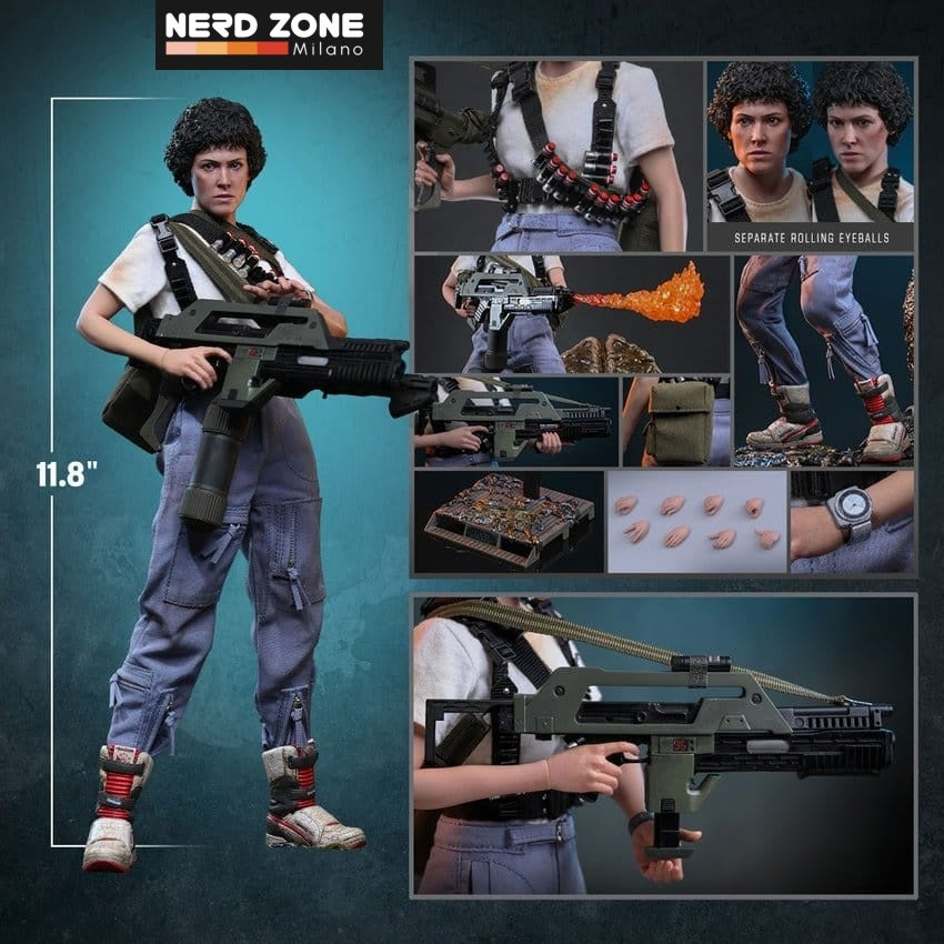 PRE ORDINE - HOT TOYS Aliens Movie Masterpiece Action Figure 1/6 Ellen Ripley 30 cm