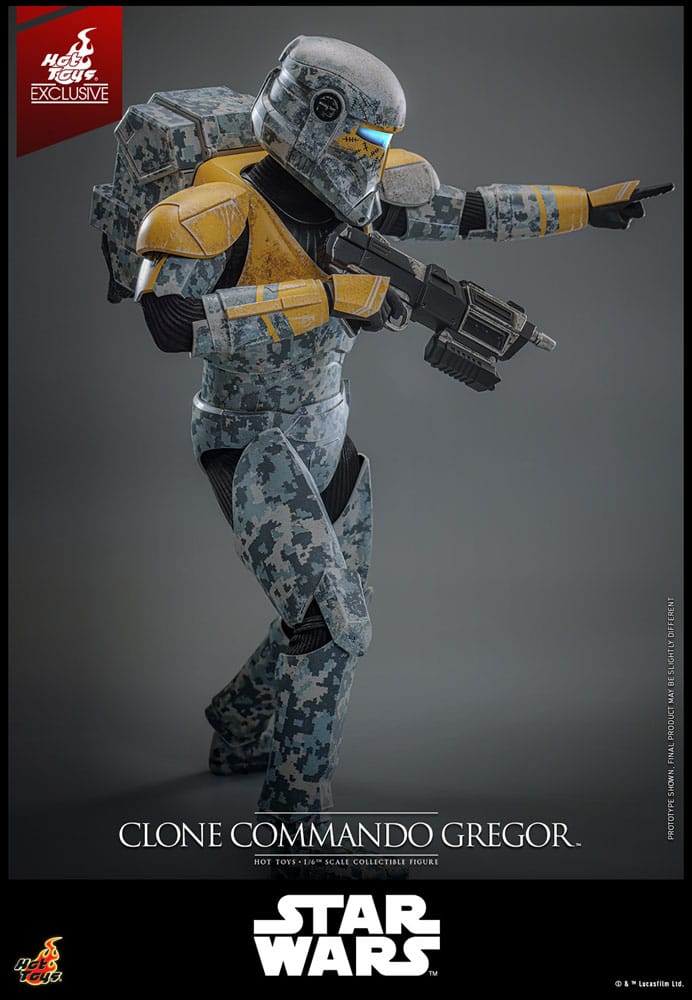 HOT TOYS  Exclusive Star Wars: The Clone Wars Action Figure 1/6 Clone Commando Gregor  Exclusive 30 cm