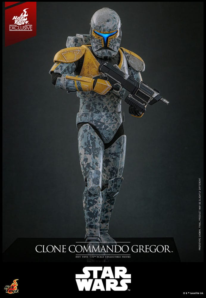 HOT TOYS  Exclusive Star Wars: The Clone Wars Action Figure 1/6 Clone Commando Gregor  Exclusive 30 cm