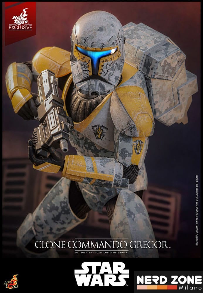 HOT TOYS  Exclusive Star Wars: The Clone Wars Action Figure 1/6 Clone Commando Gregor  Exclusive 30 cm