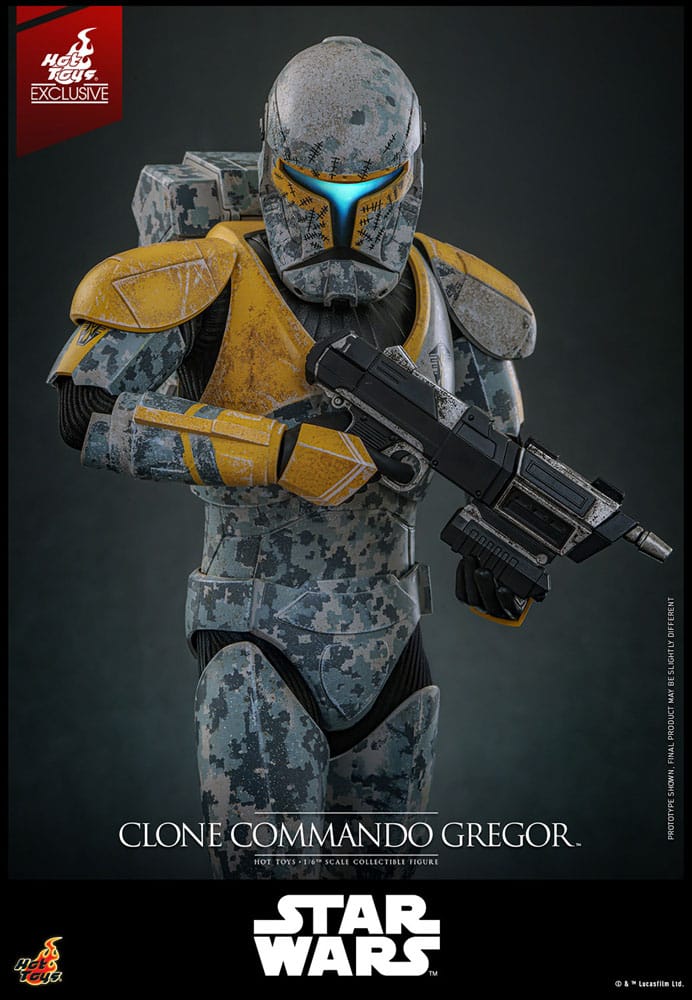 HOT TOYS  Exclusive Star Wars: The Clone Wars Action Figure 1/6 Clone Commando Gregor  Exclusive 30 cm