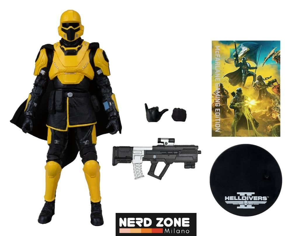 PRE ORDINE - McFARLANE TOYS 2025 Helldivers II McFarlane Gaming Edition Action Figure T4-40 Gold Eagle 18 cm