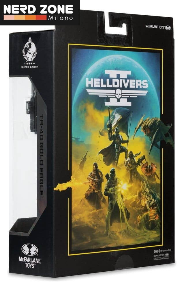PRE ORDINE - McFARLANE TOYS 2025 Helldivers II McFarlane Gaming Edition Action Figure T4-40 Gold Eagle 18 cm