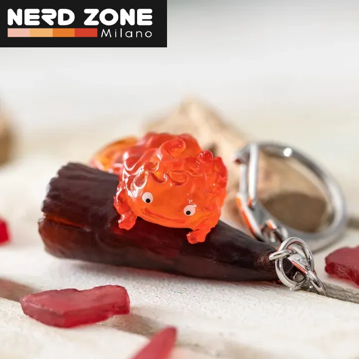 STUDIO GHIBLI - Howl's Moving Castle Calcifer 3d Keychain