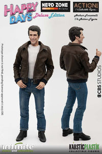 INFINITE STATUE - HAPPY DAYS - Fonzie Happy Days W/Juke-Box 1/6 Action Figure Regular & Deluxe