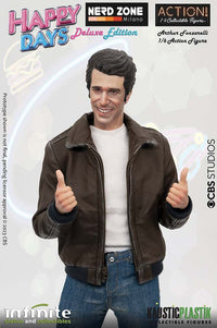 INFINITE STATUE - HAPPY DAYS - Fonzie Happy Days W/Juke-Box 1/6 Action Figure Regular & Deluxe