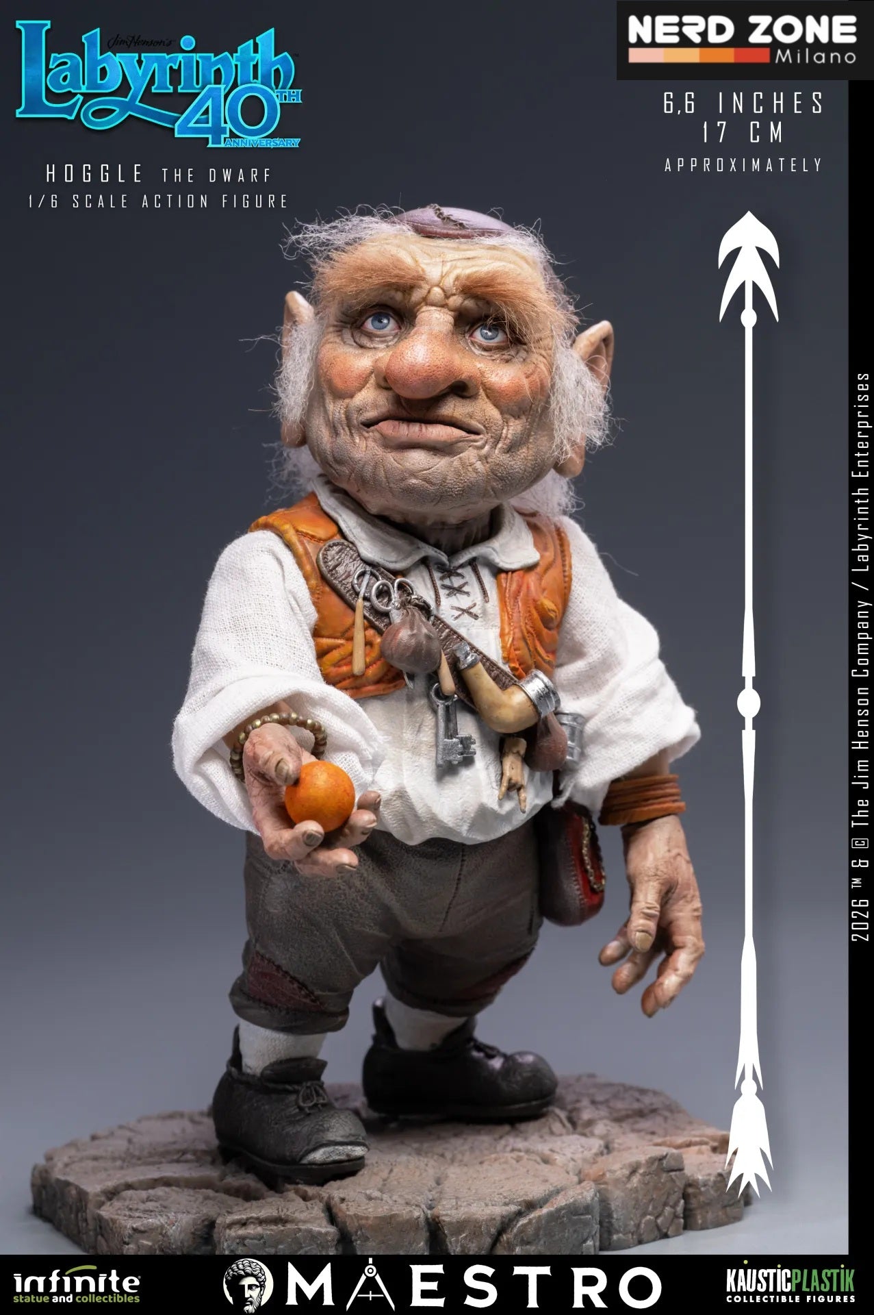 PRE ORDINE INFINITE STATUE - Labyrinth Hoggle The Dwarf 1/6 Action Figure