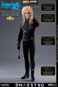PRE ORDINE INFINITE STATUE - Labyrinth Jareth The Goblin King 1/6 Action Figure Deluxe Edition Gold