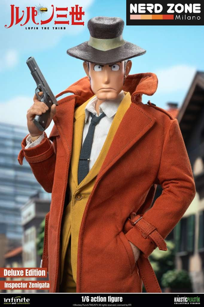PRE ORDER - INFINITE STATUE - Lupin The 3rd The Italian Adventure Inspector Zenigata Koichi 1/6 Action Figure Regular & Deluxe Edition