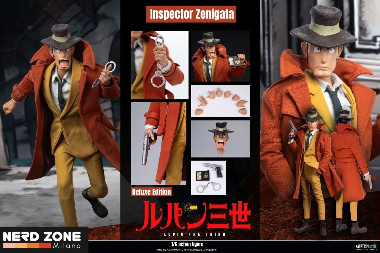 PRE ORDER - INFINITE STATUE - Lupin The 3rd The Italian Adventure Inspector Zenigata Koichi 1/6 Action Figure Regular & Deluxe Edition