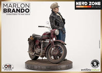 INFINITE STATUE - Marlon Brando W/Bike Old&Rare 1:6 Resin Statue
