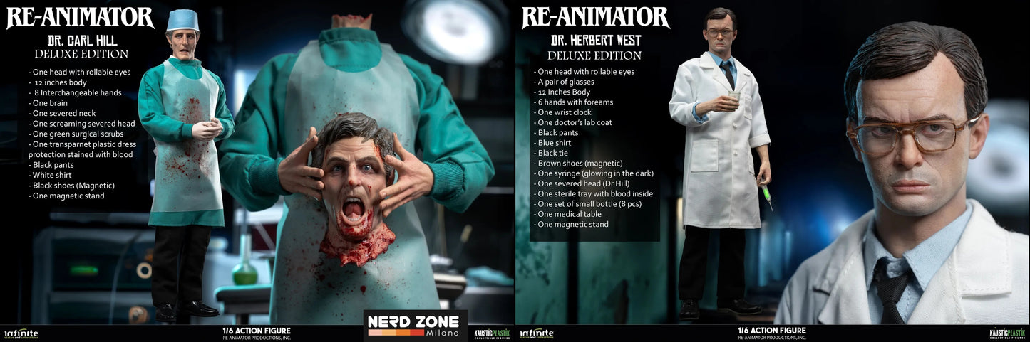 INFINITE STATUE - Re-Animator Doctor Carl Hill & Doctor Herbert West Action Figure 1/6 EXCLUSIVE DOUBLE PACK