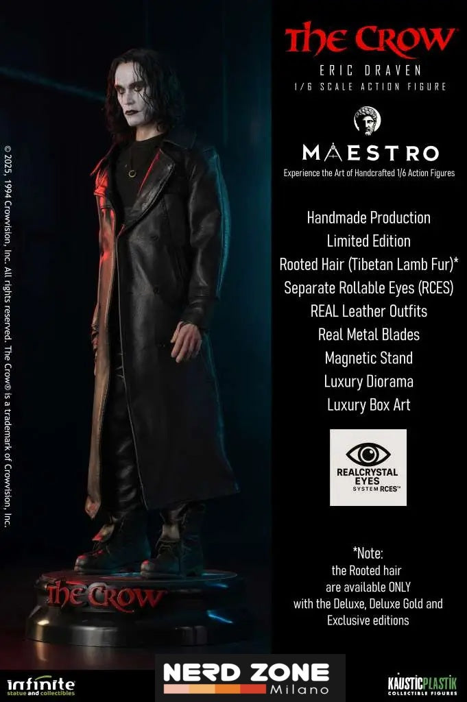 PRE ORDER - INFINITE STATUE - The Crow Eric Draven 1/6 Luxury Action Figure Deluxe Edition