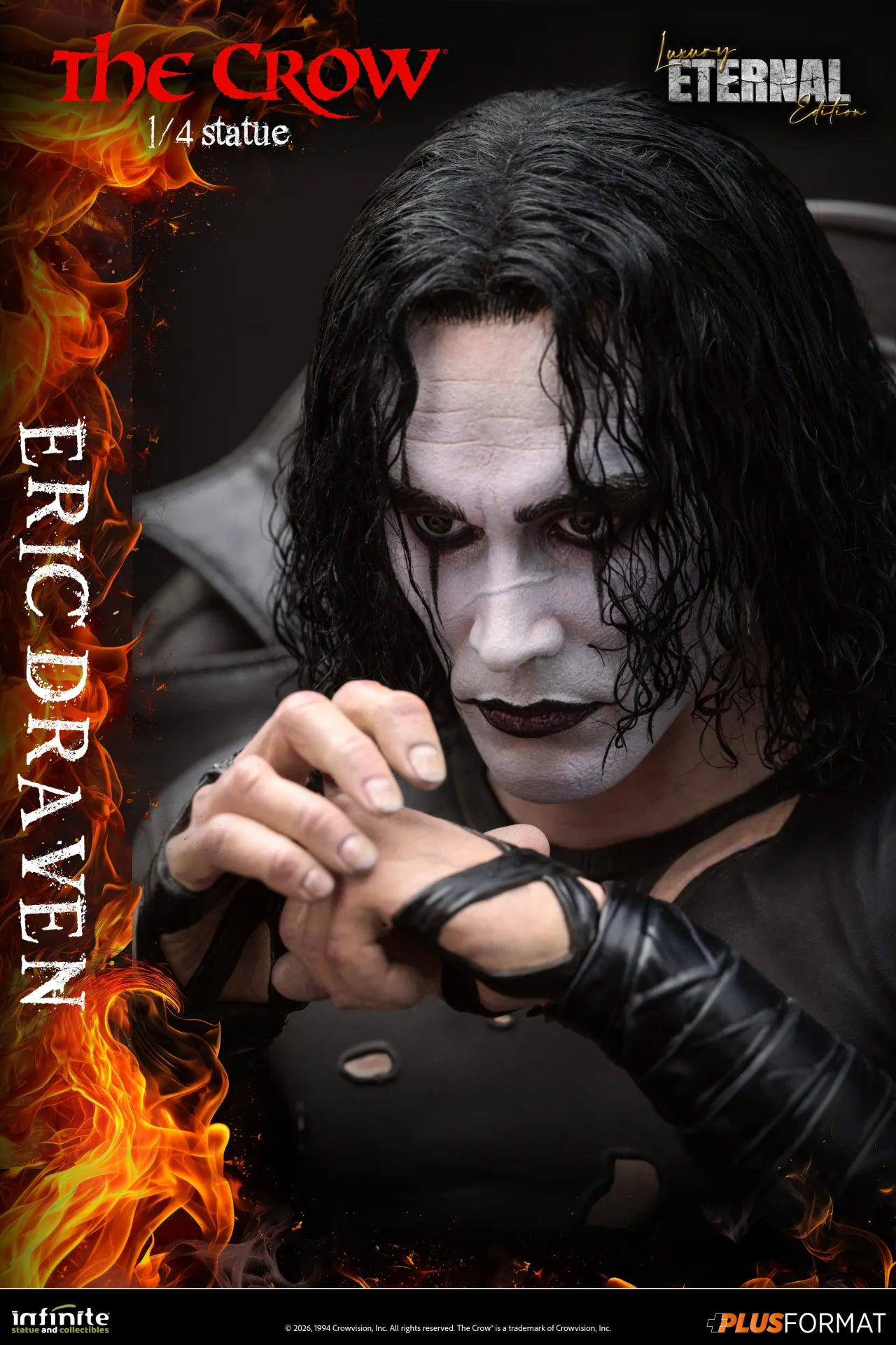 PRE ORDINE INFINITE STATUE - The Crow Eric Draven Luxury Eternal Edition 1/4 Plus Format Statue