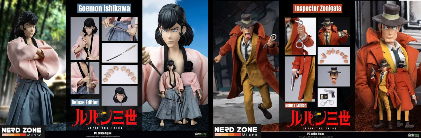 PRE ORDER - INFINITE STATUE - Lupin The 3rd The Italian Adventure Goemon Ishikawa XIII & Inspector Zenigata Koichi SET Regular & Deluxe Edition