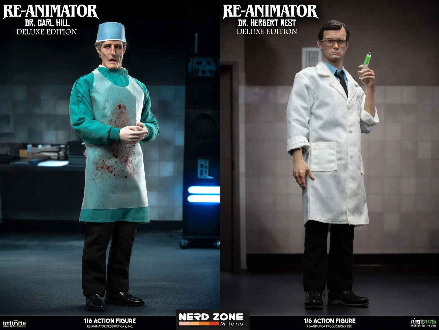 INFINITE STATUE - Re-Animator Doctor Carl Hill & Doctor Herbert West Action Figure 1/6 EXCLUSIVE DOUBLE PACK
