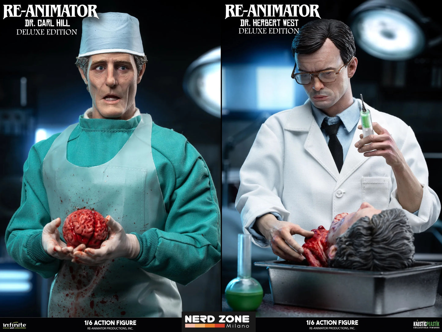 INFINITE STATUE - Re-Animator Doctor Carl Hill & Doctor Herbert West Action Figure 1/6 EXCLUSIVE DOUBLE PACK