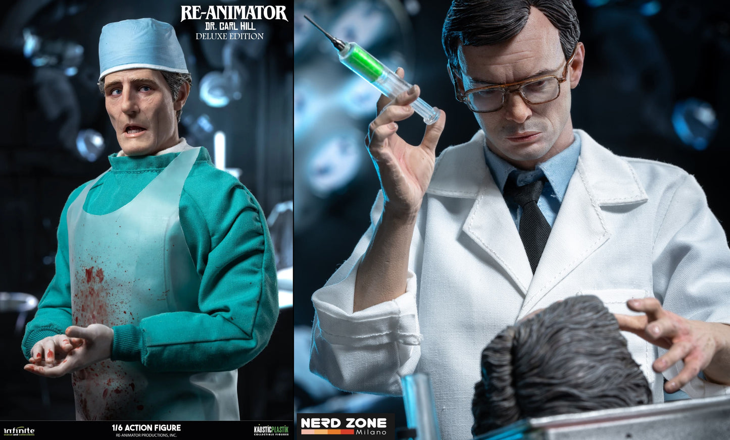 INFINITE STATUE - Re-Animator Doctor Carl Hill & Doctor Herbert West Action Figure 1/6 EXCLUSIVE DOUBLE PACK