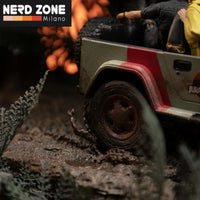 IRON STUDIOS - Jurassic Park Demi Art T-Rex Attacks 1/20 Statue