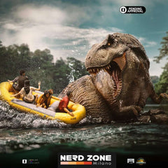 IRON STUDIOS - Jurassic World Rebirth T-Rex River Scene 1/20 Statue