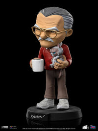 IRON STUDIOS - Stan Lee Mini Co. PVC Figure Stan Lee with Grumpy Cat 14 cm