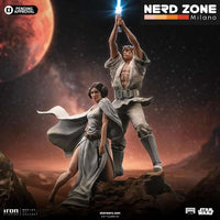IRON STUDIOS - Star Wars Luke and Leia Dlx 1/10 Statue