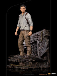 IRON STUDIOS - Uncharted Movie Deluxe Art Scale Statue 1/10 Nathan Drake 22 cm