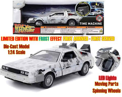 JADA TOYS - Back To The Future Part I - 1982 De Lorean Dmc 12 With Frost Effect - 1:24 Die-cast Model Limited Edition