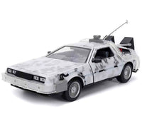 JADA TOYS - Back To The Future Part I - 1982 De Lorean Dmc 12 With Frost Effect - 1:24 Die-cast Model Limited Edition