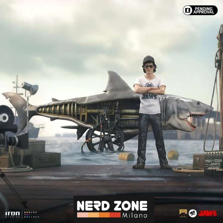 PRE ORDINE - Jaws Deluxe Art Scale Statue 1/10 Steven Spielberg Jaws 50th anniversary 27 cm