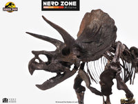 PRE ORDINE - ELITE CREATURE COLLECTIBLES Jurassic Park Triceratops Fossil Skeleton 1-24 Scale Bronze