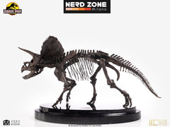 PRE ORDINE - ELITE CREATURE COLLECTIBLES Jurassic Park Triceratops Fossil Skeleton 1-24 Scale Bronze