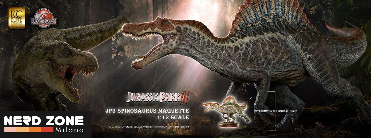 ELITE CREATURE COLLECTIBLES - Jurassic Park 3 Spinosaurus 1:12 Maquette