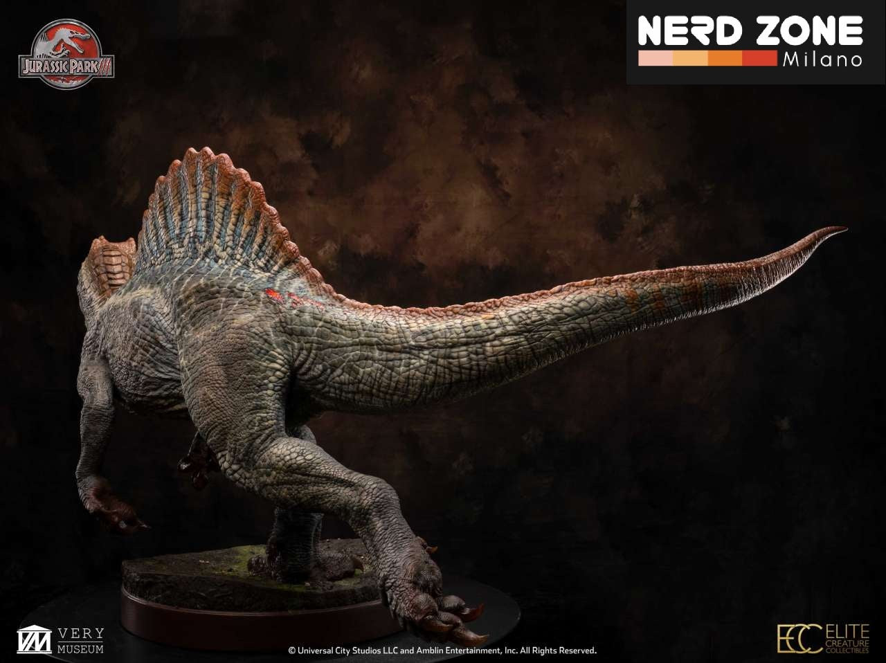 ELITE CREATURE COLLECTIBLES - Jurassic Park 3 Spinosaurus 1:12 Maquette