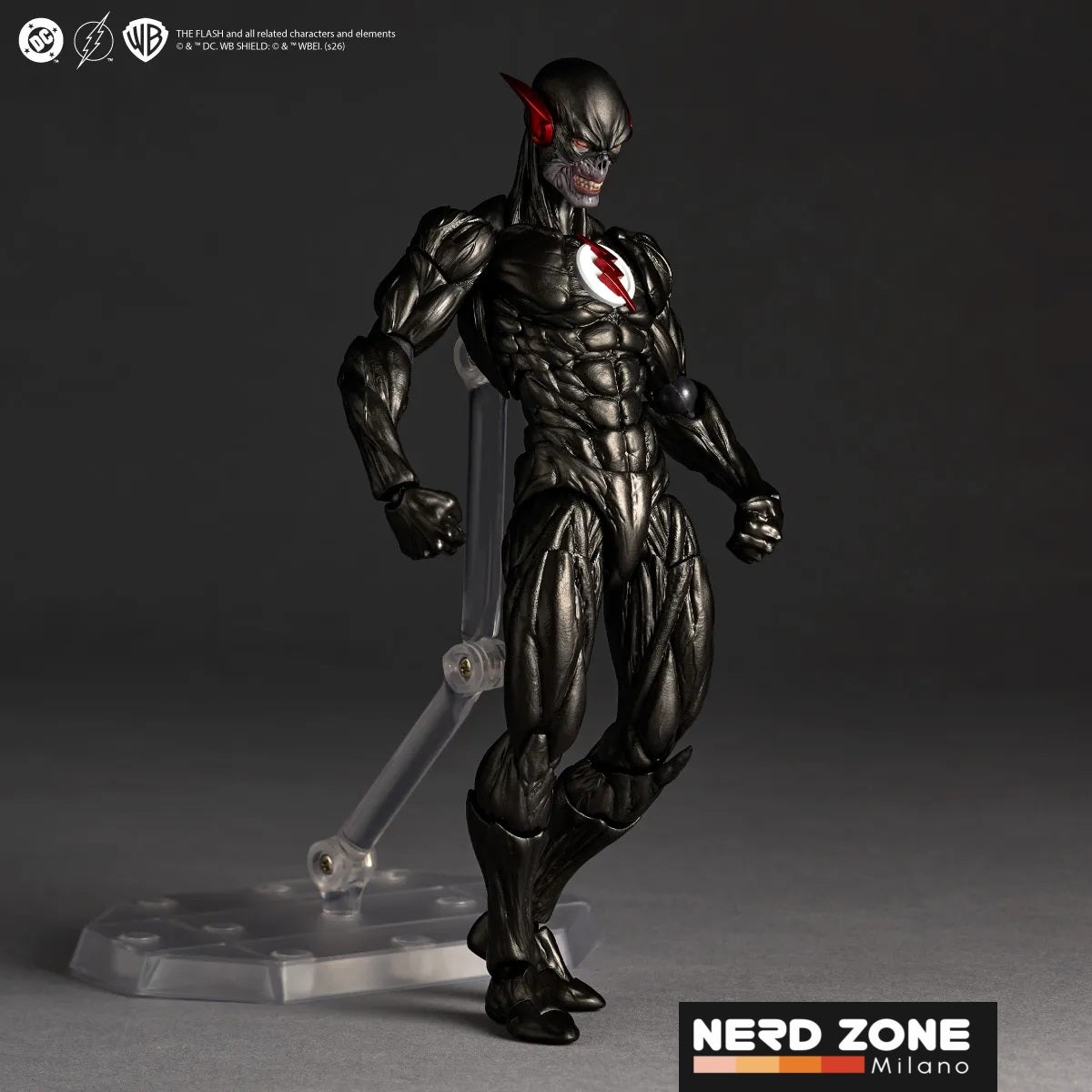 PRE ORDINE KAIYODO - Revoltech Amazing Yamaguchi Dc Comics Black Flash Action Figure