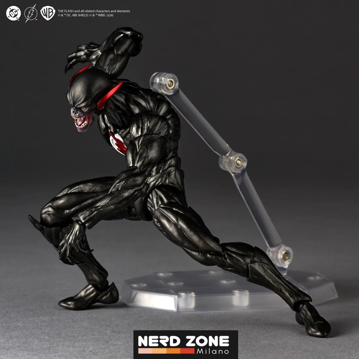 PRE ORDINE KAIYODO - Revoltech Amazing Yamaguchi Dc Comics Black Flash Action Figure