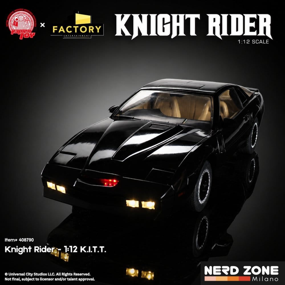 PRE ORDINE FACTORY ENTERTAINMENT - Knight Rider 1:12 Scale Kitt Vehicle & Michael Knight Action Figure (Supercar)