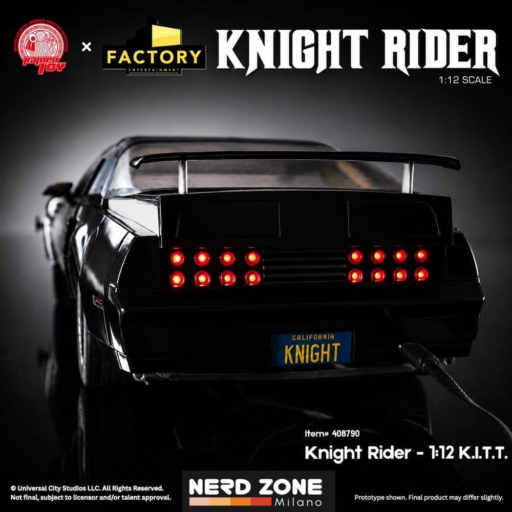 PRE ORDINE FACTORY ENTERTAINMENT - Knight Rider 1:12 Scale Kitt Vehicle & Michael Knight Action Figure (Supercar)