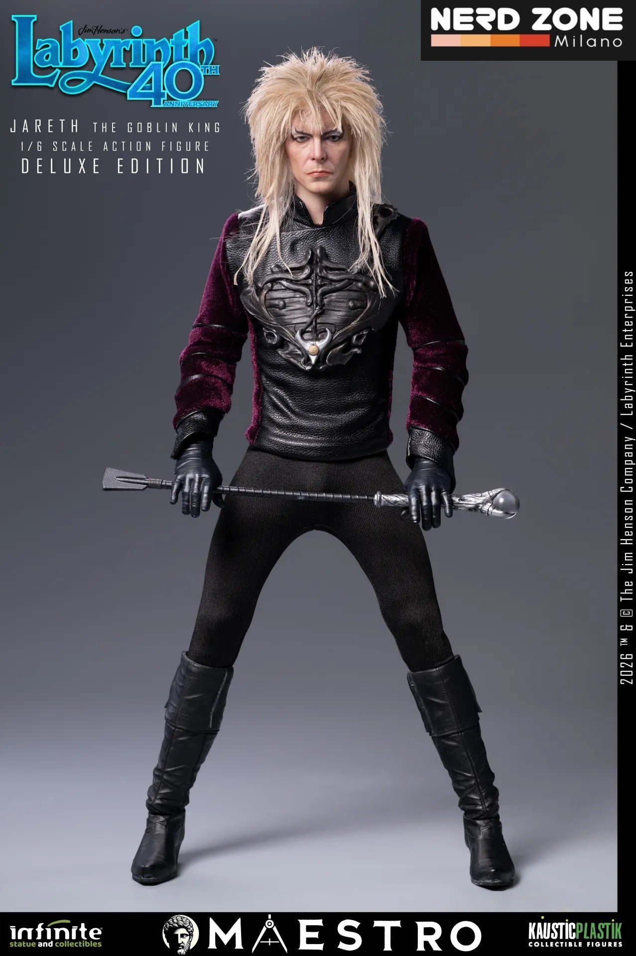 PRE ORDINE INFINITE STATUE - Labyrinth Jareth The Goblin King 1/6 Action Figure Deluxe Edition