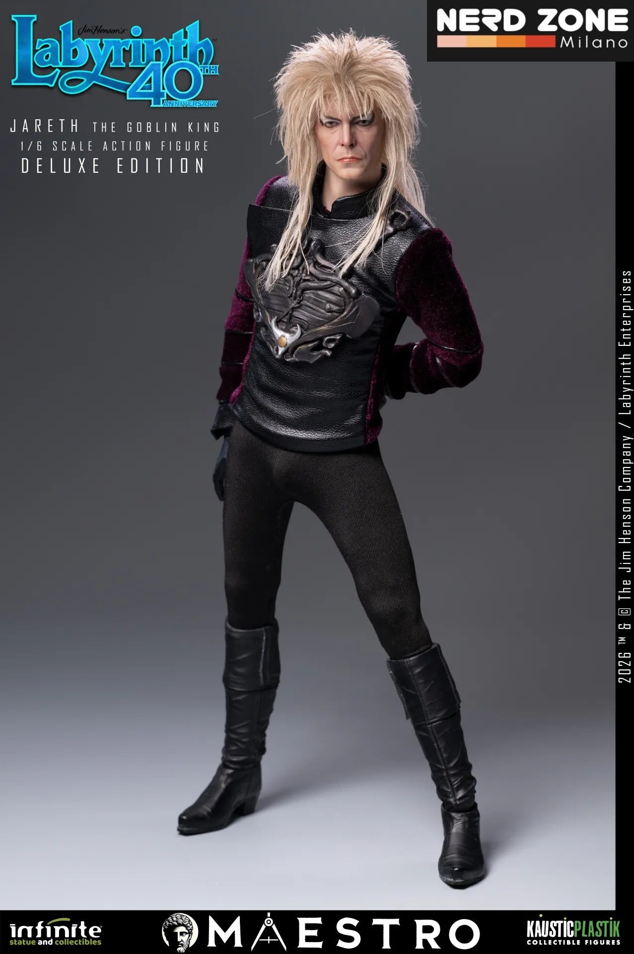 PRE ORDINE INFINITE STATUE - Labyrinth Jareth The Goblin King 1/6 Action Figure Deluxe Edition
